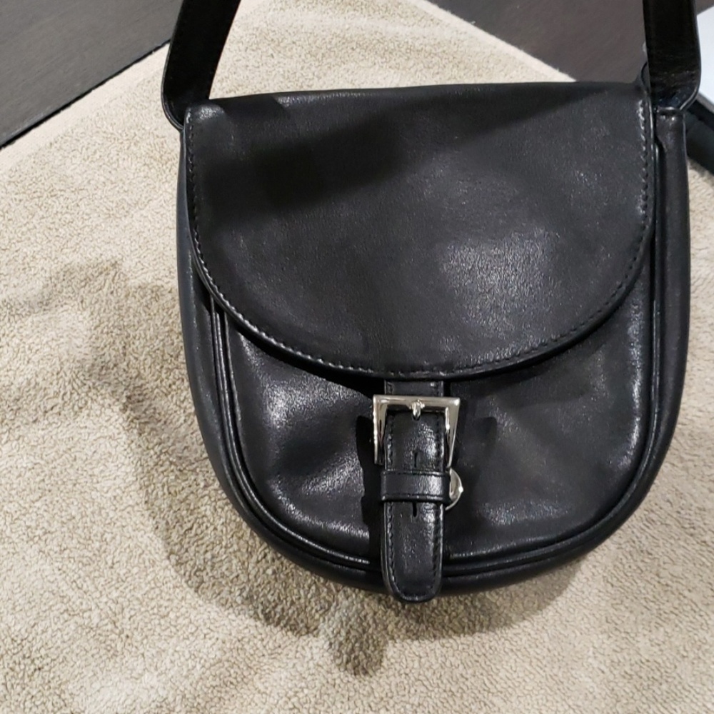 Black Leather Crossbody